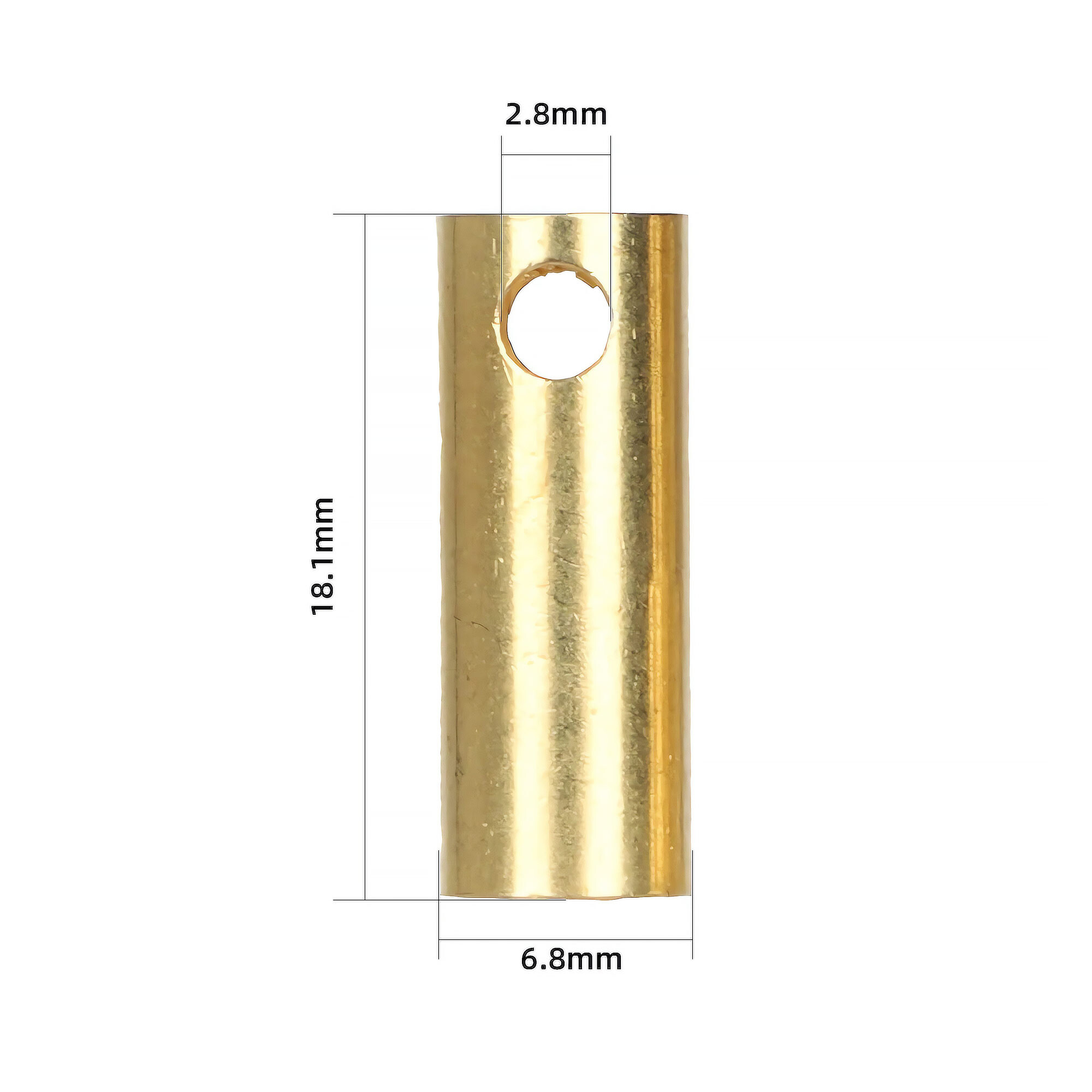 Bullet-liitin 5,5 mm naaras mitat