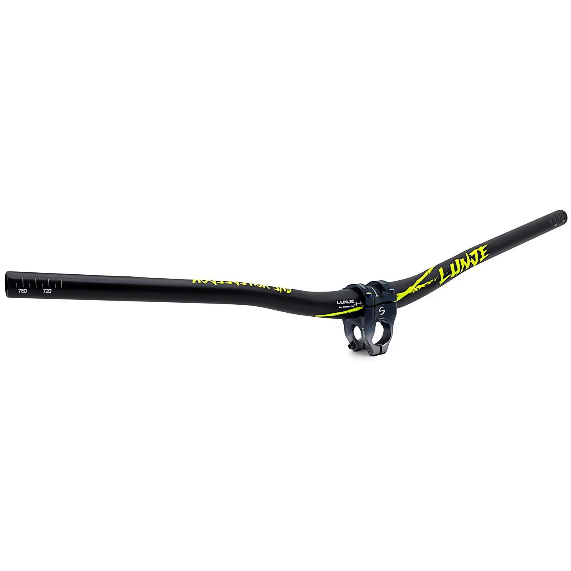 Fatbar ohjaustanko 780 mm musta / keltainen ohjainkannattimen kanssa