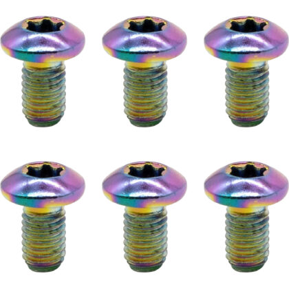 Jarrulevyn kiinnitysruuvit 6 kpl - Oil slick