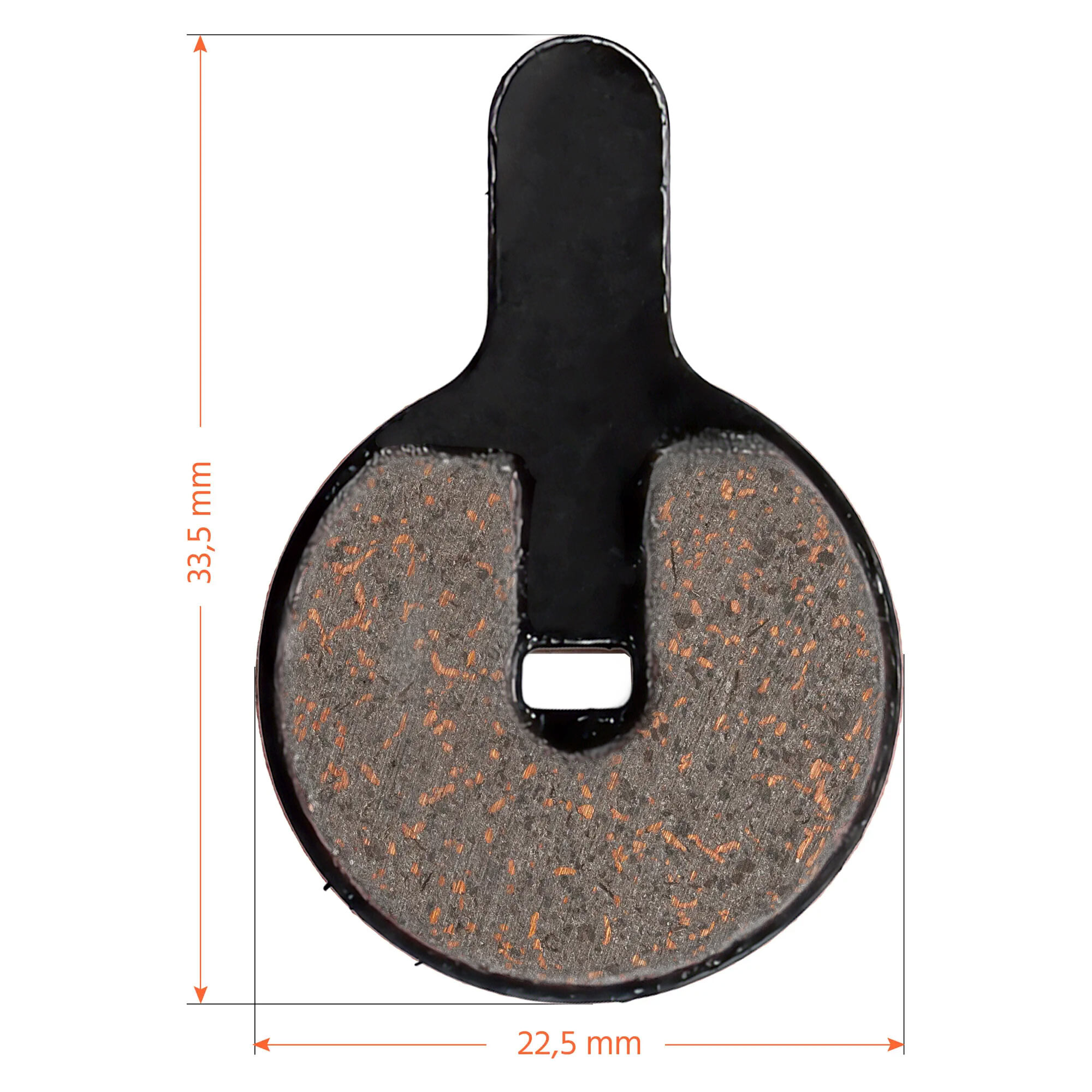 Jarrupalat pyöreä jousiuralla 22,5 mm - Kugoo G2 Pro yms. mitat