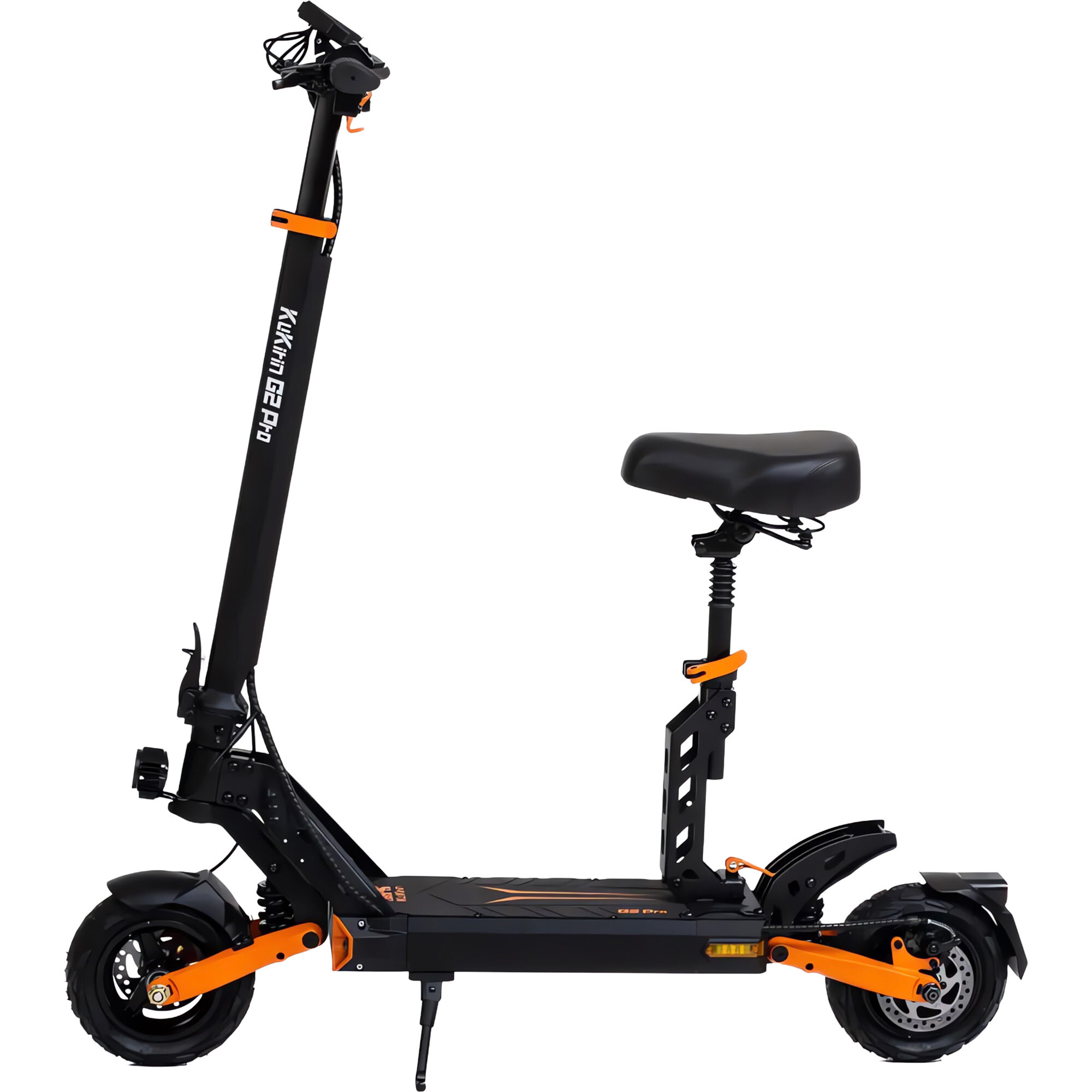 KuKirin G2 Pro sähköpotkulauta istuimella sivulta