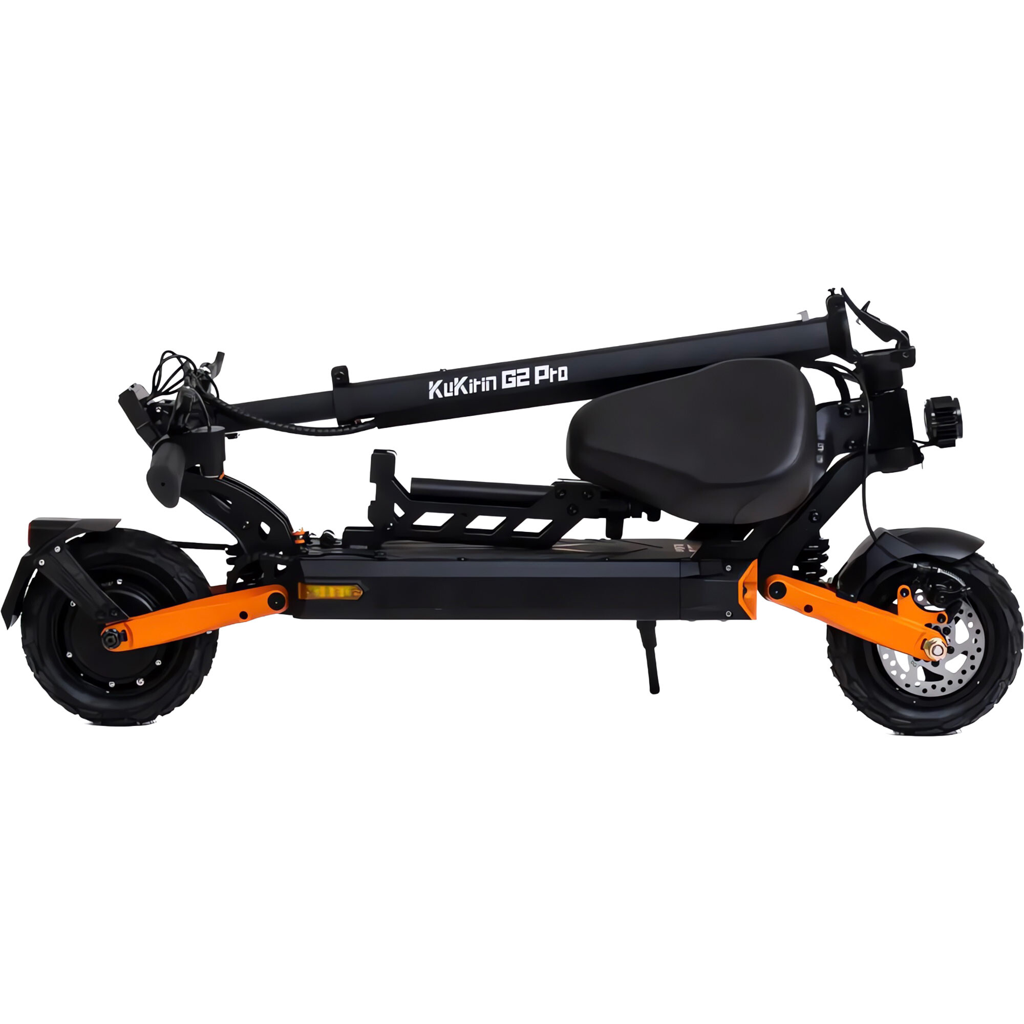 KuKirin G2 Pro sähköpotkulauta istuimella taitettuna