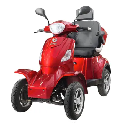 Kontio Silverfox Four 2.0, metallic red 2.4kWh litium akku ja 5A laturi