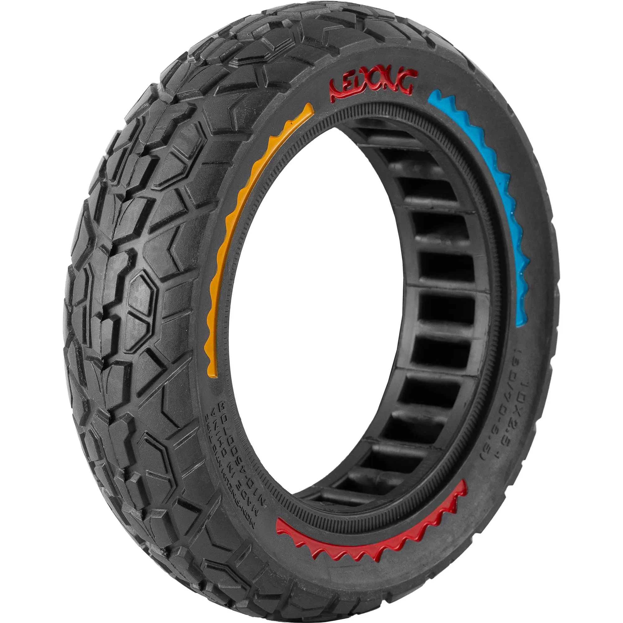 Täyskumirengas 10×2,5" (60/70-6.5) Adventure - Ninebot MAX yms. moniväri